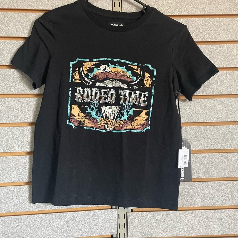 Rock & Roll Denim Boys' And  Dale Brisby Rodeo Time Short Sleeve Graphic T-Shirt